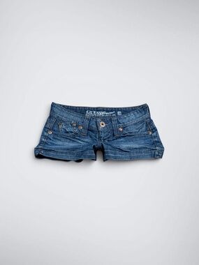 Guess Ultra Low Rise Micro Denim Shorts